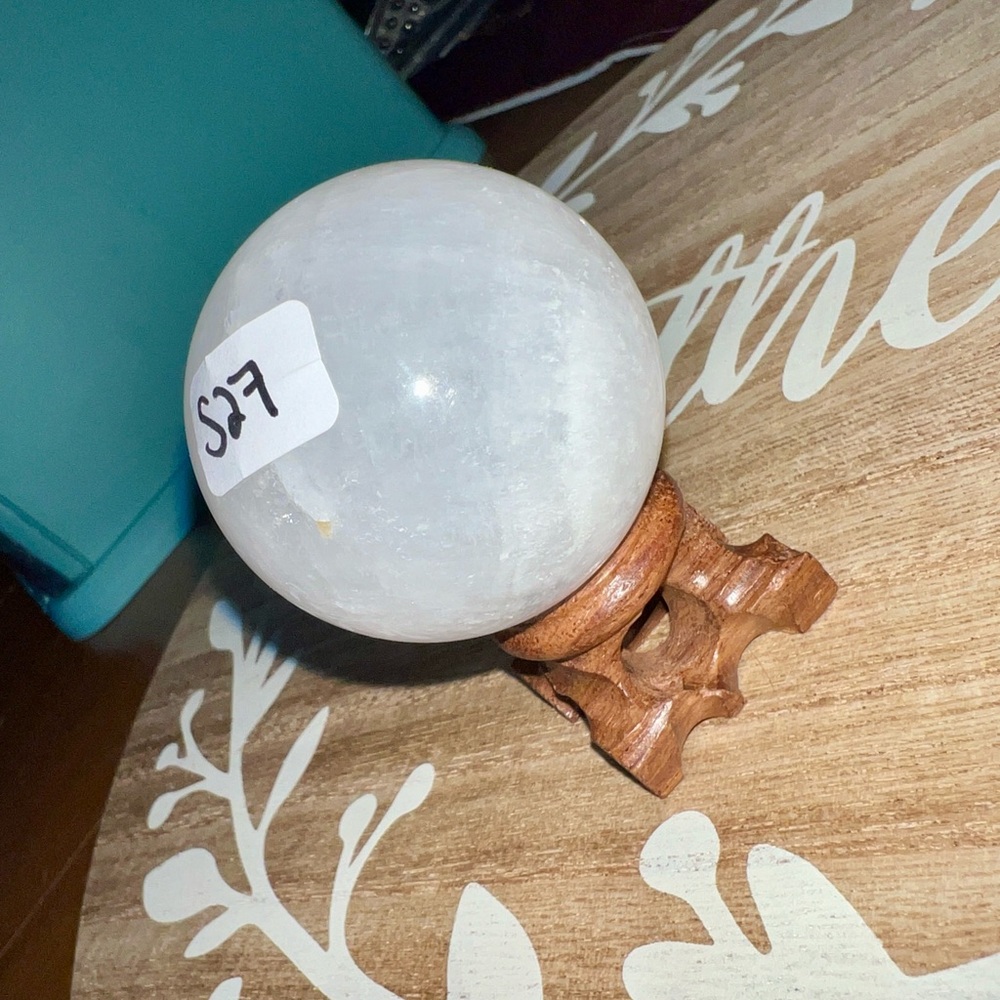 Large Selenite Crystal Sphere 190g